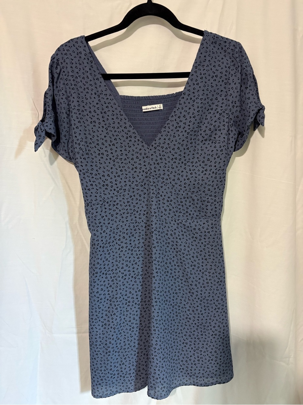 Abercrombie & Fitch Dusty Blue Floral Mini Dress
